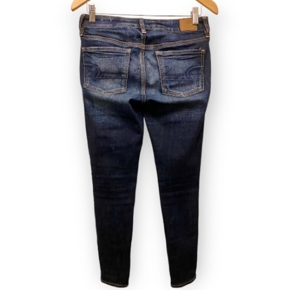 American Eagle 2 Short Jeggings Distressed Patched Vintage Collection Jeans - Picture 2 of 12
